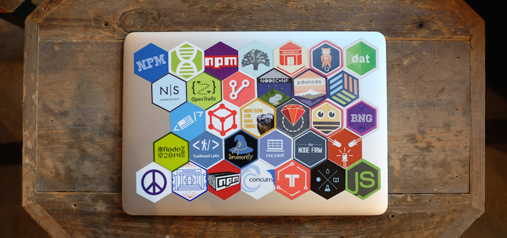 Hexagon stickers